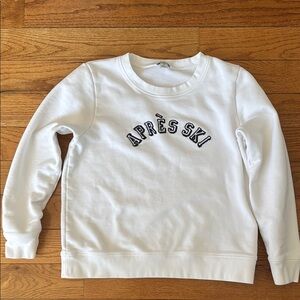 White Après Ski Sweatshirt